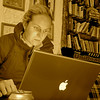 SmugMug > all-time keyword > kalymnos > Sam writes in the trip diary at the cafe.